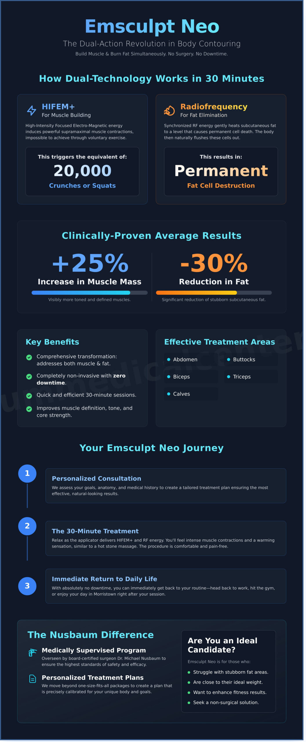 Emsculpt Neo in Morristown, NJ: Build Muscle & Burn Fat - Infographic