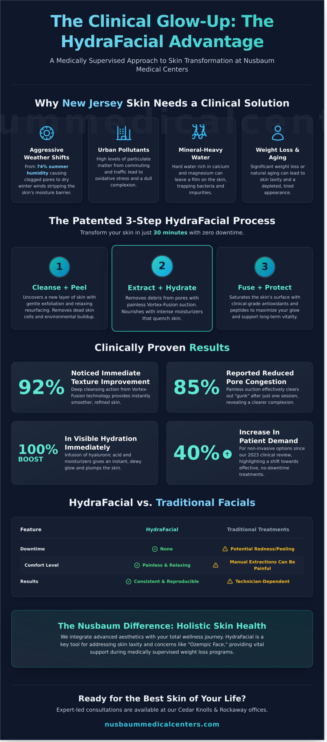 HydraFacial in Morristown, NJ: Medical-Grade Skin Rejuvenation at Nusbaum Medical Centers