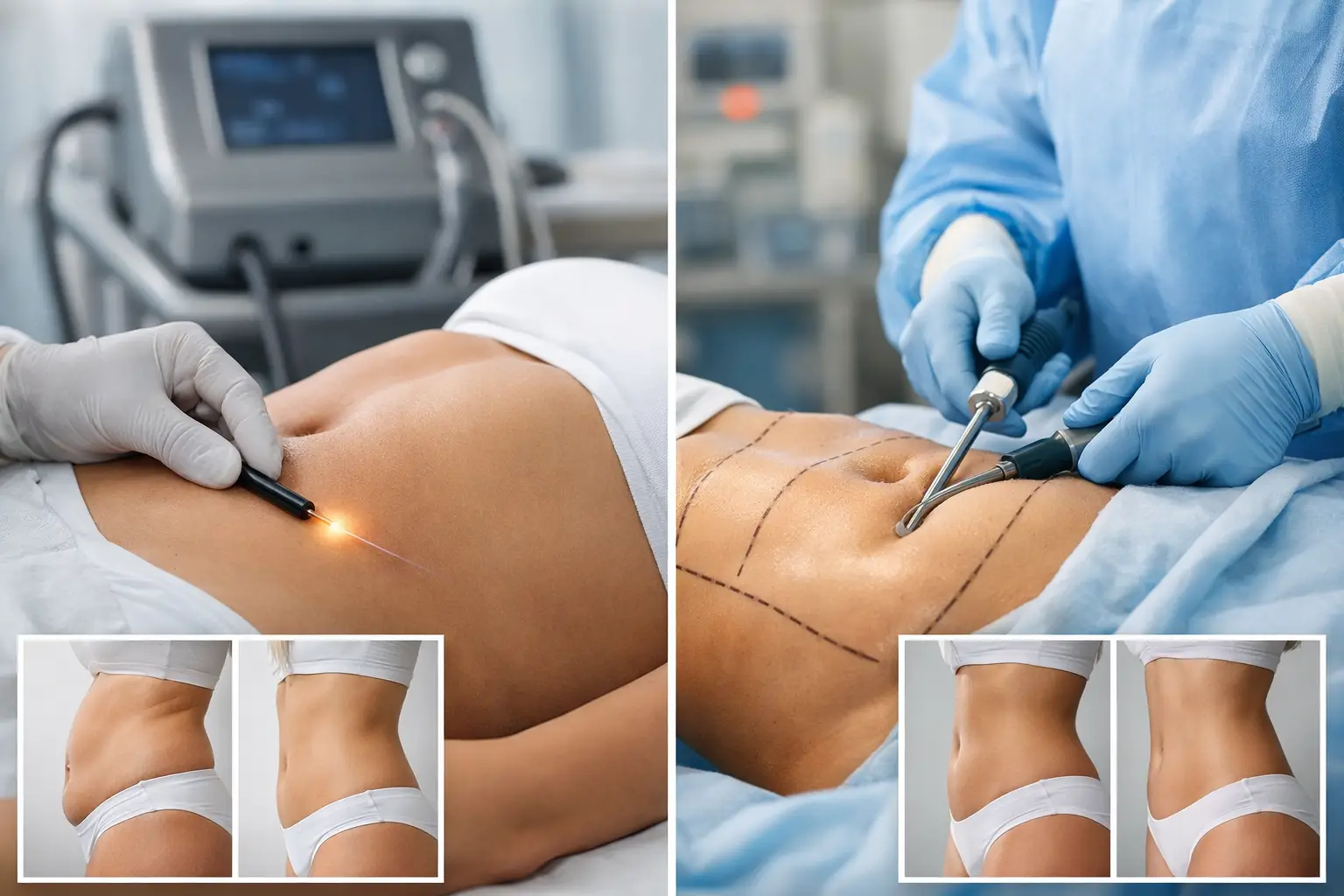 SmartLipo vs Liposuction Results Compared